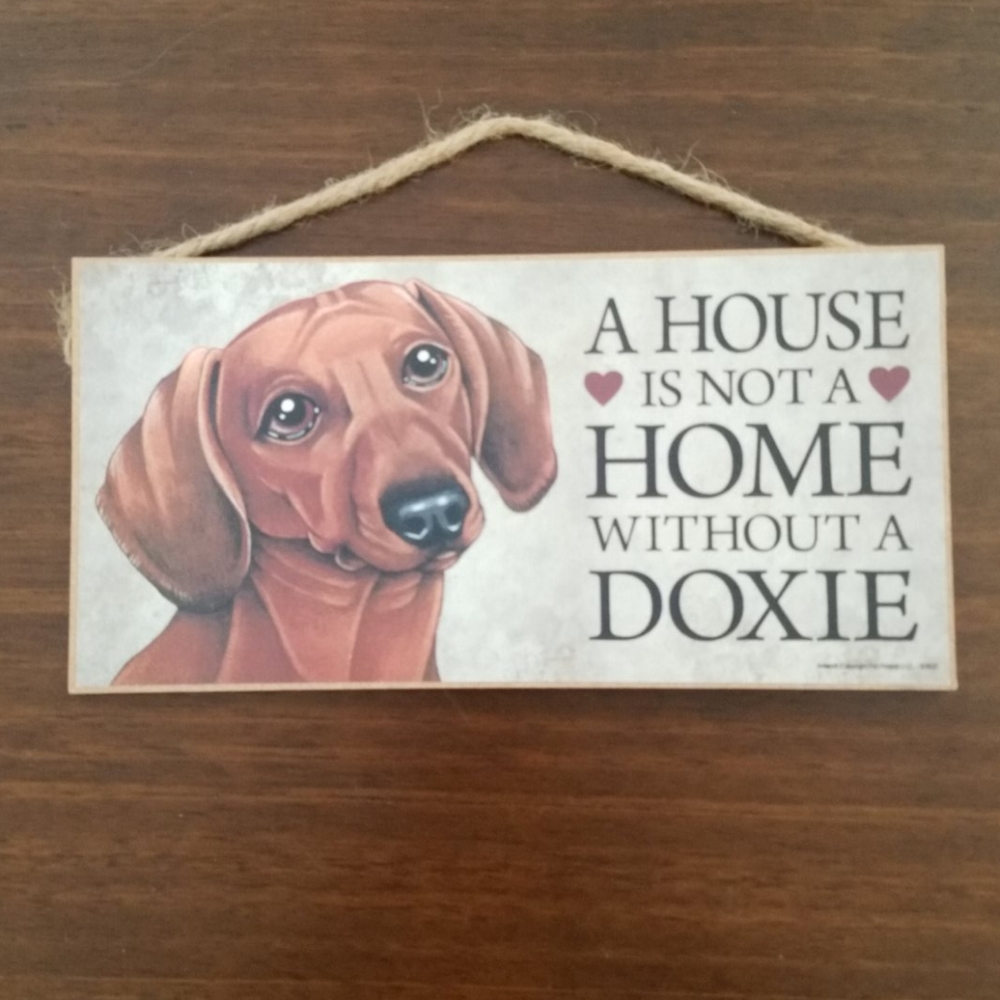Dachshund Home Decor Sign